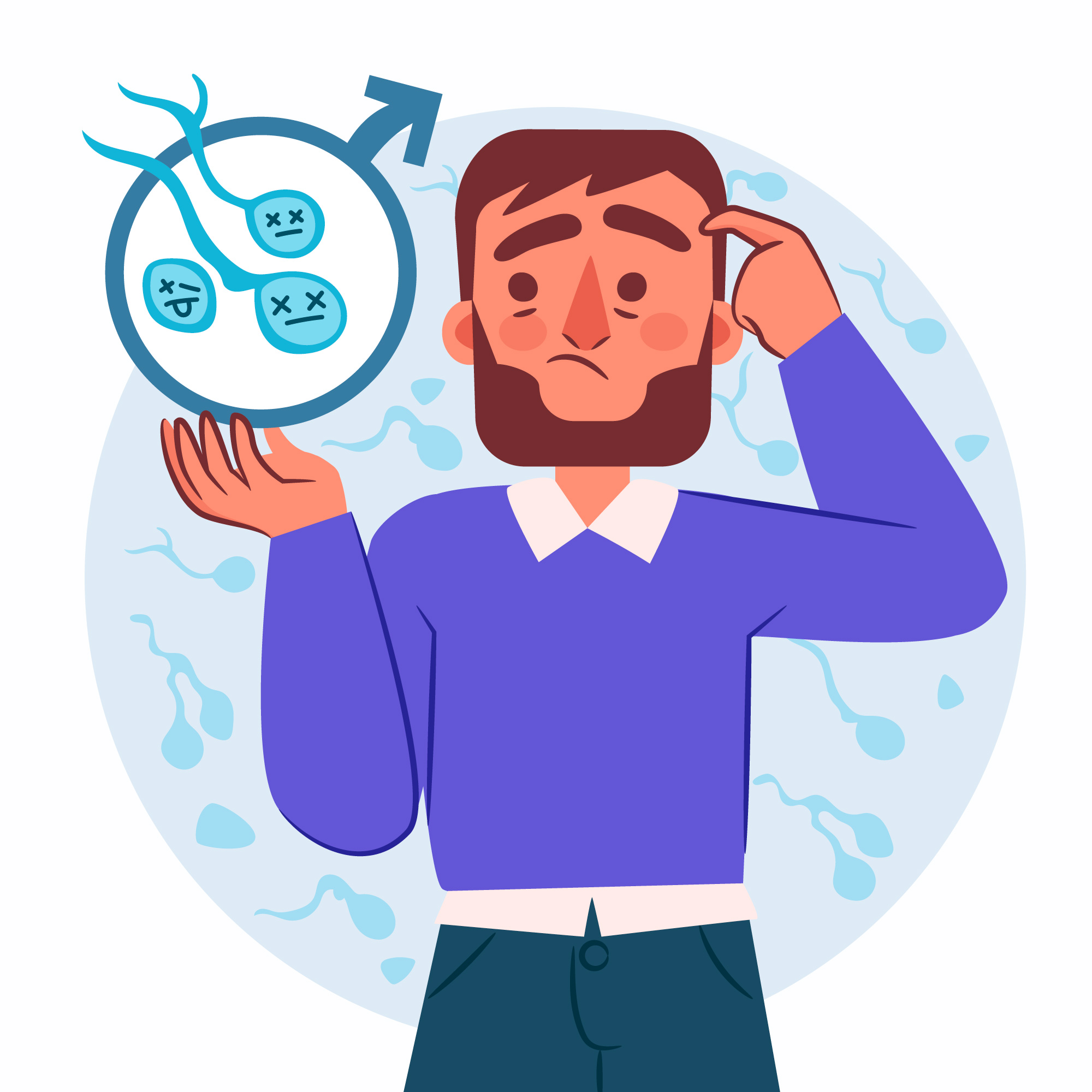 UNEXPLAINED INFERTILITY: LOW SPERM VOLUME IN MEN